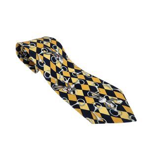 Vintage 1994 Looney Tunes Mania Bugs Bunny AOP Print Tie